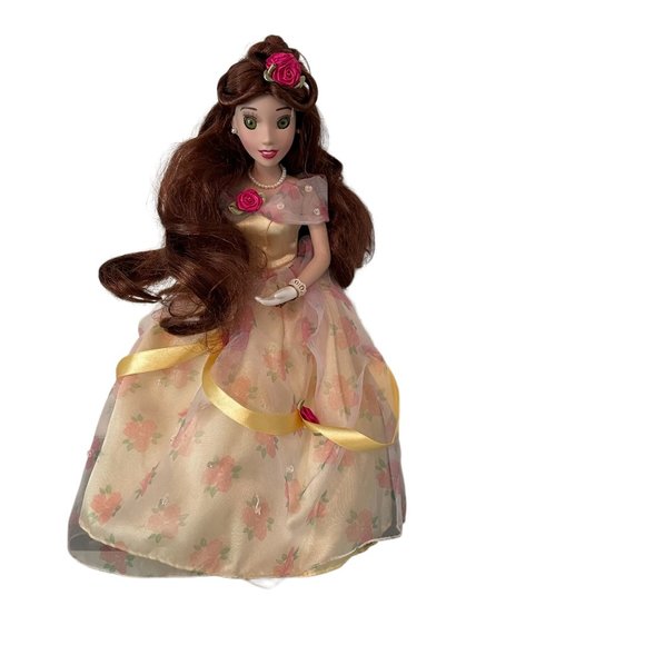 Disney Toys Disney Princess Belle Porcelain Doll Brass Key Keepsake
